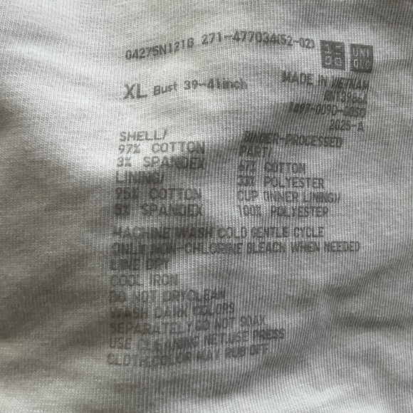 Uniqlo Burgundy and White Striped Tank Top - Picture 6 of 6